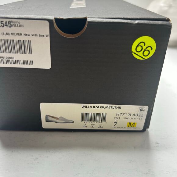 Vionic Willa II Leather Slip On Flat Silver Women's 7 M NWB Comfort Arch Support - Picture 10 of 10